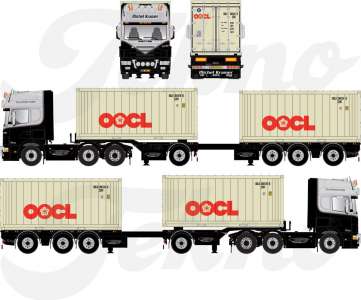 4-serie Topline 6x2 mit 2x 20ft.Container
