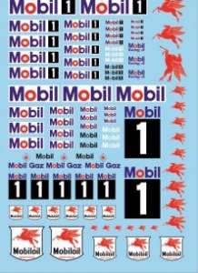 Öl Produkte 9 Mobil Sponsoren Decal (140x90 mm)