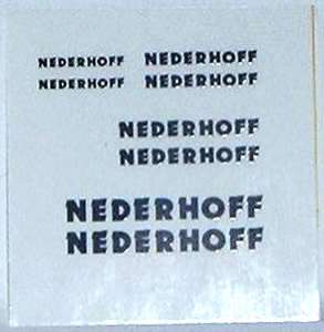 bogen (8 stück) -Nederhoff - Spedition