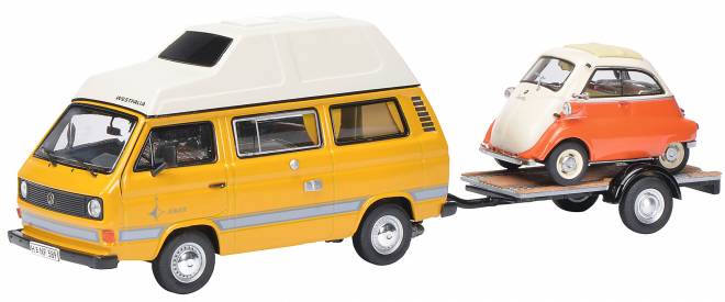 T3 Joker Campingbus mit Anhänger & BMW Isetta