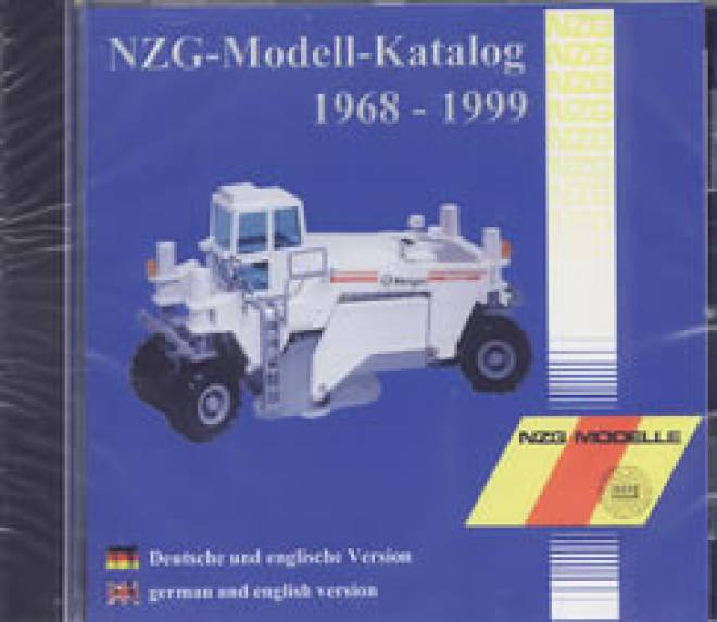 CD ROM NZG-Modellkatalog von 1968 - 1999