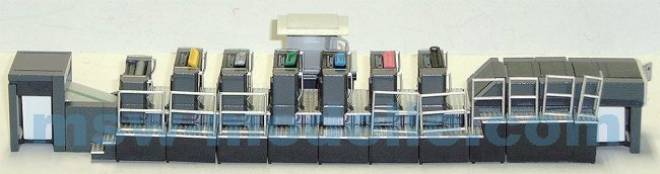 Typ XL-4 mit 2 x Druckwerk + 1x Lackwerk  und 2x verlängerung
