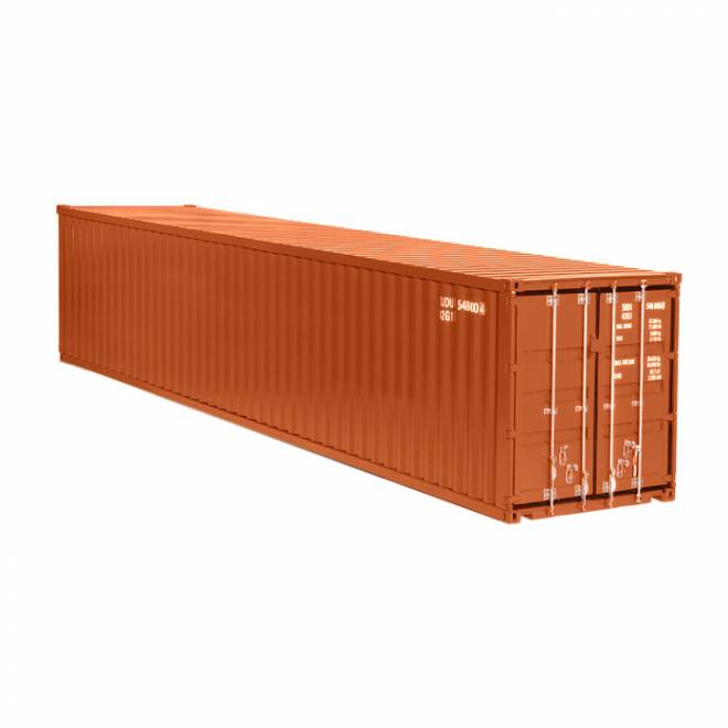 40 Ft Container Rostbraun