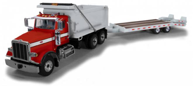 Model 367 Dump Truck with Beavertail Trailer