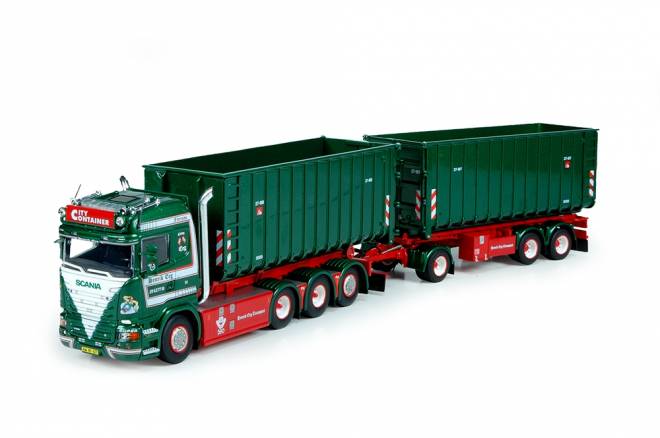 R Highline Motorwagen mit Hakenarm Container und trailer