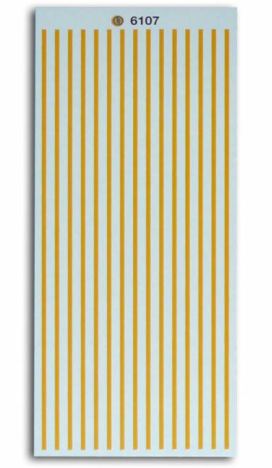 Gelbe Warnstreifen -Strichstärke ca. 1,4 mm