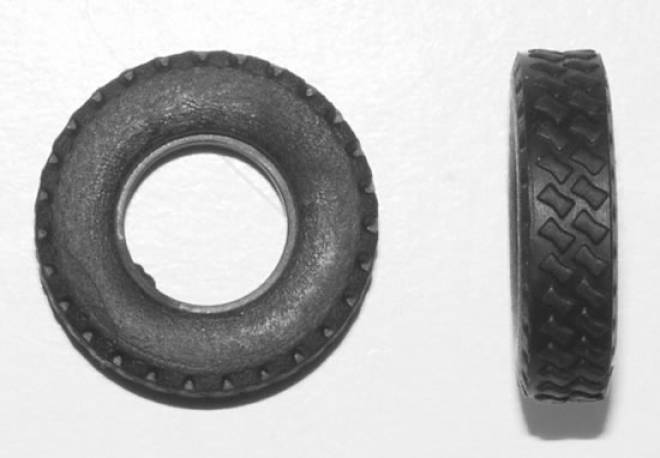 Reifen (6mm breit 21mm durchmesser) (10 Stück) für Angetriebene Räder   für Felgen mit Art 126-00010 oder Art. 126-00009