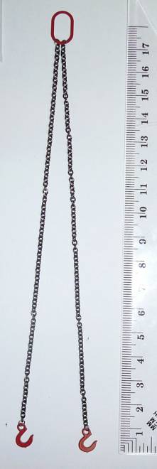 two Chain Slings 16cm    Lifting Chain/ 2,3mm