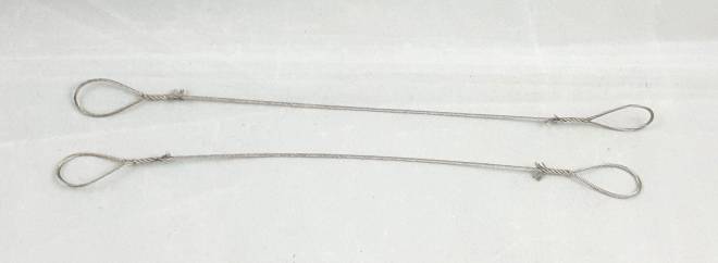 Lifting cable / Wire rope set 2 Stück 1.00mm x 20 cm