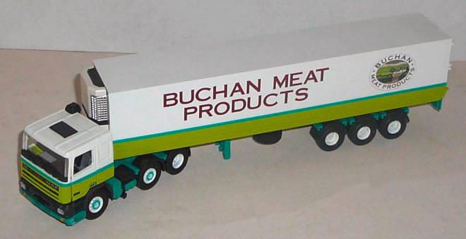 95 3achs mit 3achs Kofferauflieger -Buchan meat Products- mit Karton