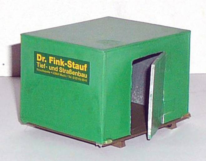 Material mit Tür Fink-Stauf aus Plastik Kunden eigenbau (ohne Karton/without box)