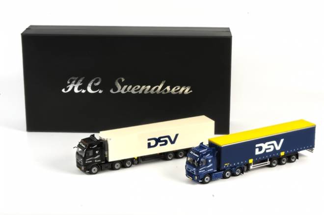 DSV /HC Svendsen 2 Modelle im Set mit Auflieger lim. 100 Stück