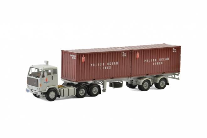 F89 Classic Container Tailer 3 axle + 20 FT Container