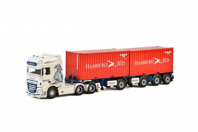XF SSC Broshuis 2-Connect  Chassis mit 2x 20ft Container