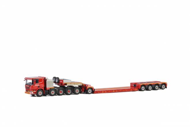 P6 Flat Roof  Lowloader - 4 axle / Dolly - 1achs KNT Red Line