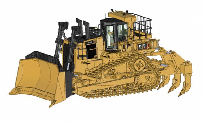 D10T2 Dozer with Ripper