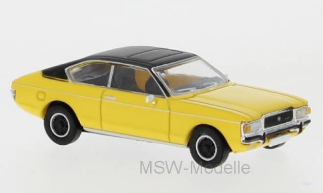 Granada MK I Coupe, gelb/matt-schwarz, 1974