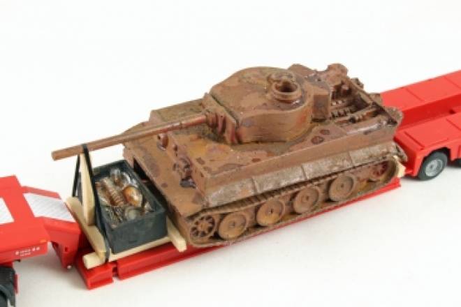 Ausgrabungsfund  Tiger Panzer
