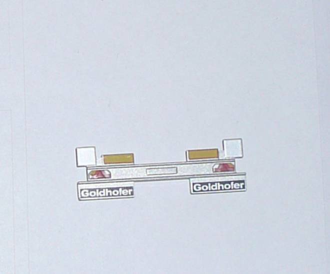 HO 1/87 PROMOTEX # 5493 GOLDHOFER trailer Roues consécutifs diamètre 9 mm 12 pcs.