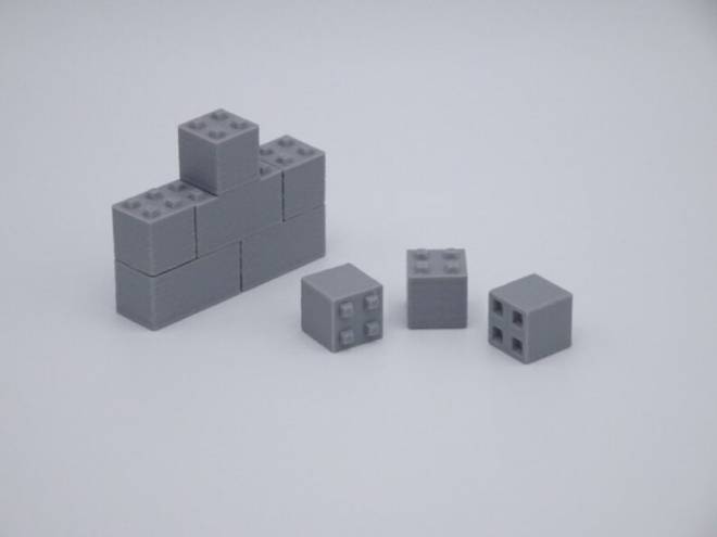 Betonblocksteine / Betonsteinbox halbe Steine 10 Stück