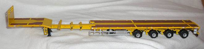 Telesteptrailer Nooteboom 4achs in gelb für einen Windmühlenflügel 148