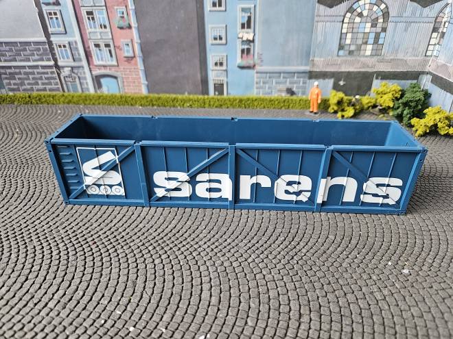Plastik Container vom Sarens SGC oben offen 24x6x5 cm