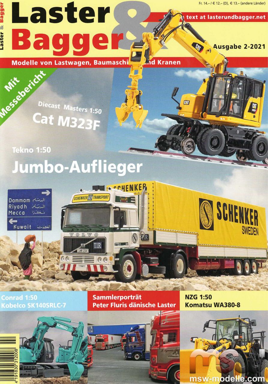 Lastwagen 4-2019 244 Zeitschrift Baumaschinen und Krane im Modell 
